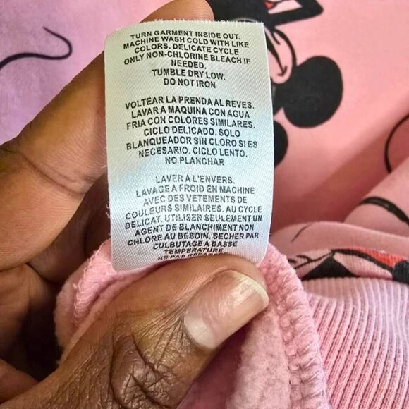 Disney 100 Mickey Mouse Sweatshirt Women's Size XS Pink Crewneck Pullover Rare - Picture 7 of 13